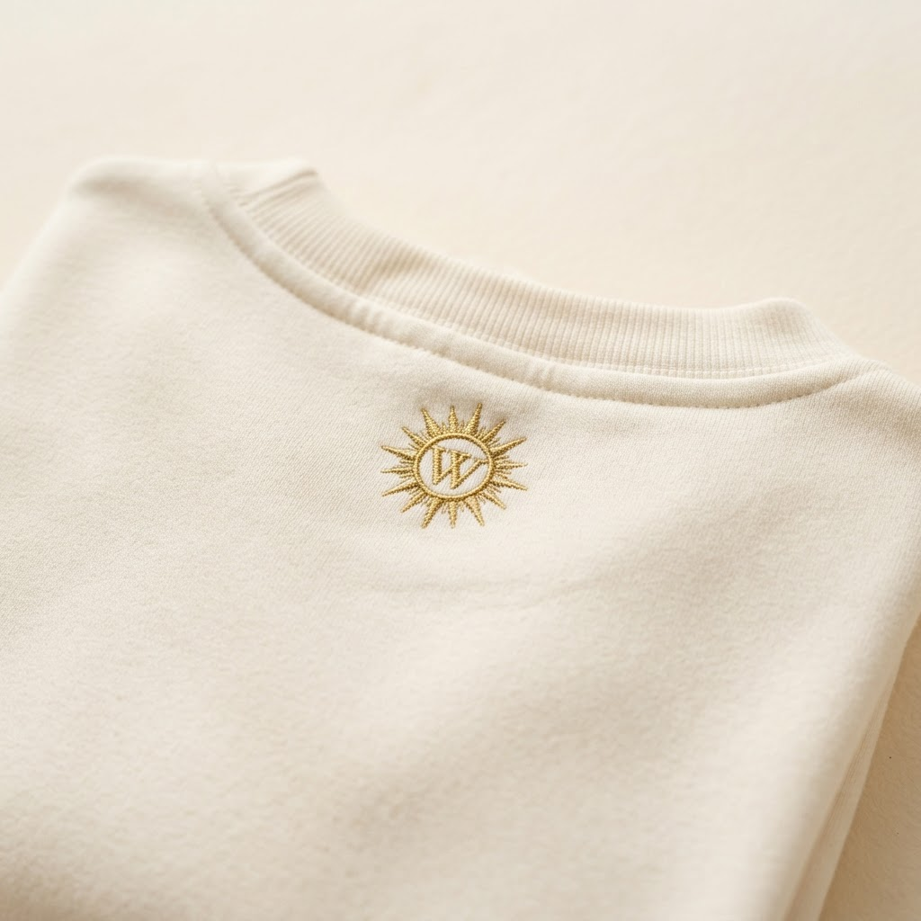 Women's Crop Crewneck back detail